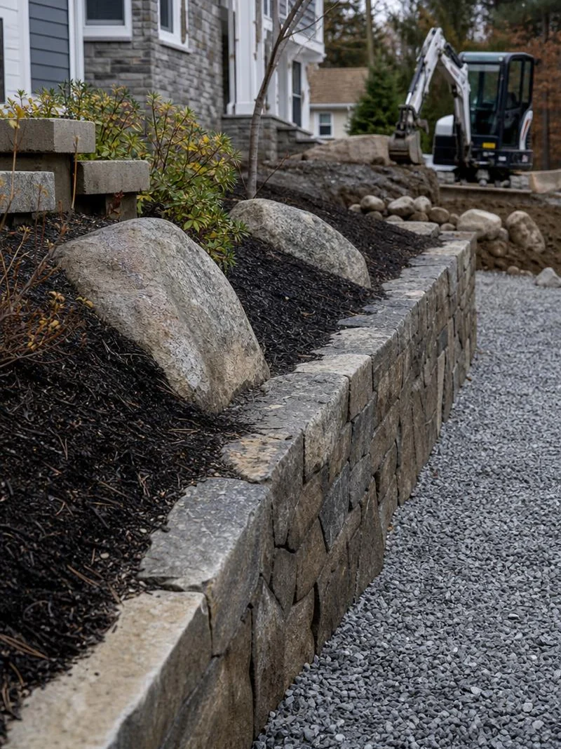 Hardscapes, Boulders And Drainage